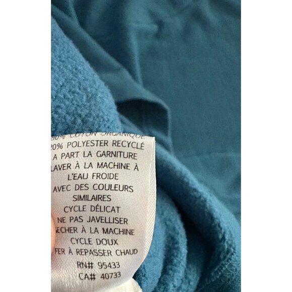Horny Toad Fleece Lined Hoodie Sweater Dress Turquoise XS Cozy Warm Pullover - Picture 11 of 11